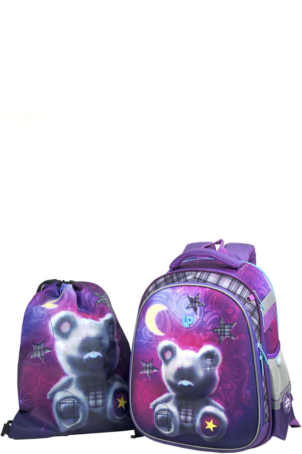 Ранец+мешок Ufo People, размер UNI, цвет фиолетовый Ранец+мешок - фото 2