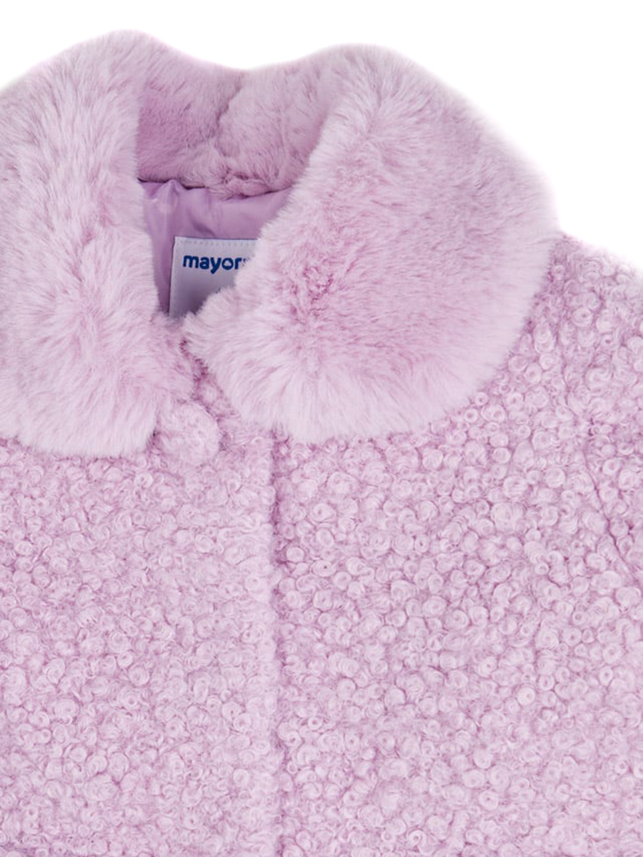 Пальто Mayoral, размер 122, цвет фиолетовый 4.435/56 - фото 4