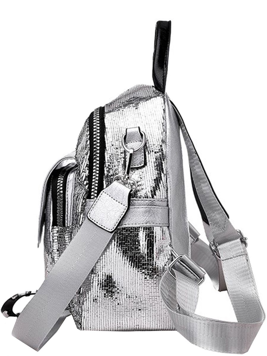 Рюкзак Multibrand, размер UNI, цвет серый 049-silver - фото 4
