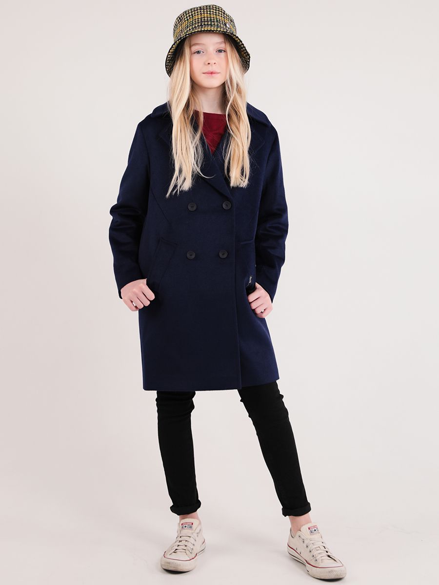 Пальто Mamma Mila, размер 140, цвет синий A5 - фото 6