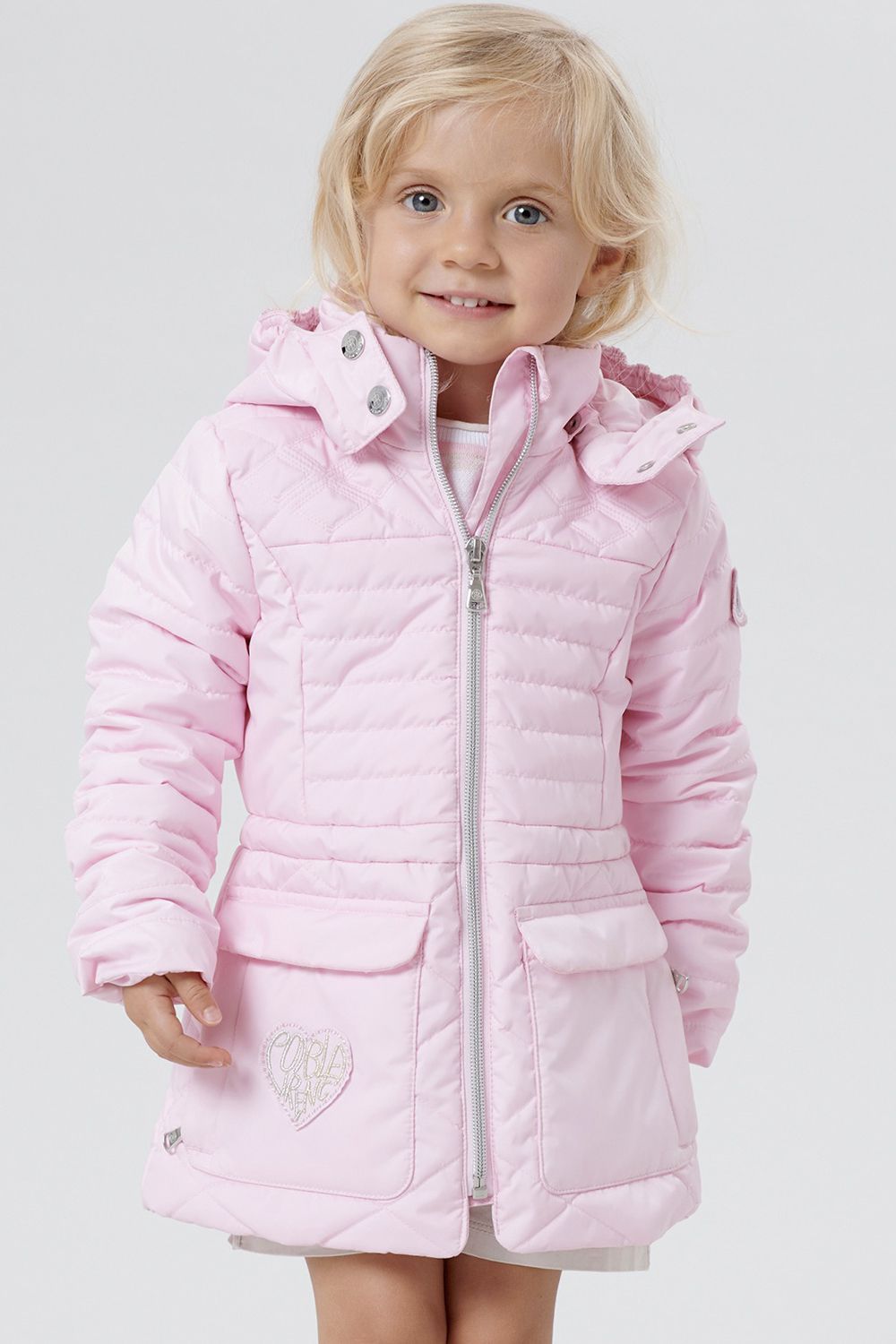 Пальто Poivre Blanc, размер 122, цвет розовый 277204 - фото 1