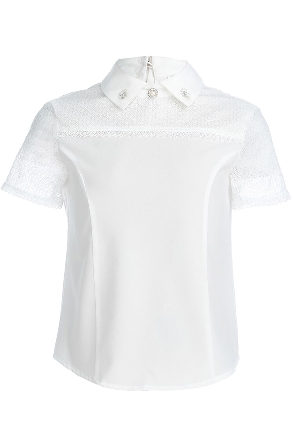 Блуза Cleverly, размер 122, цвет белый S9CT101-0607/0607 - фото 1
