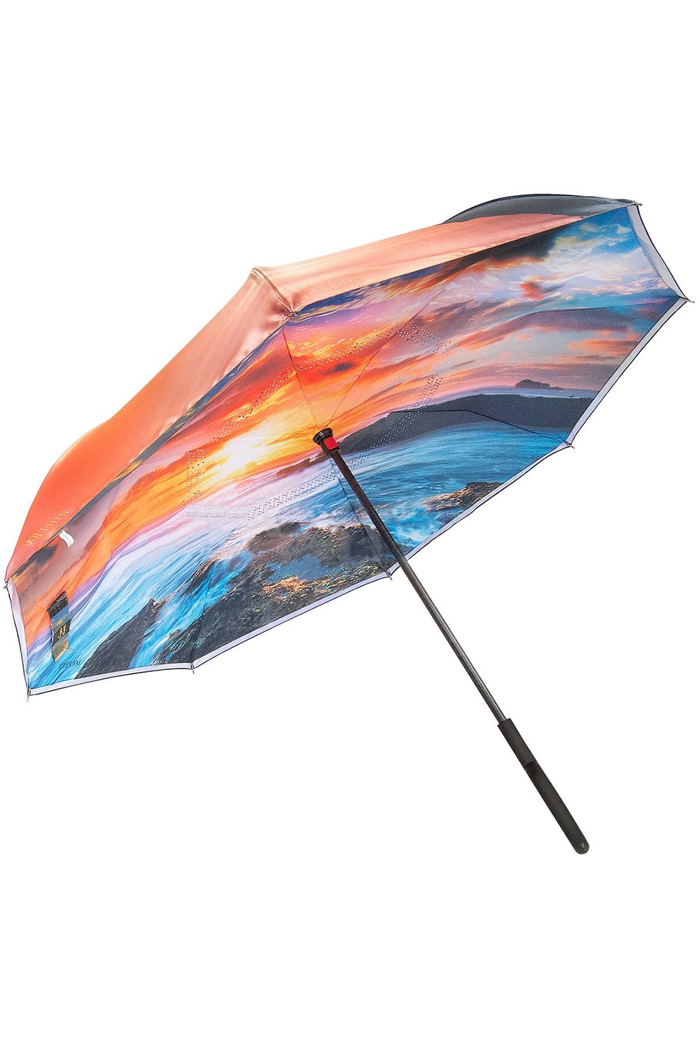 Зонт-наоборот Multibrand, размер UNI, цвет оранжевый - фото 1