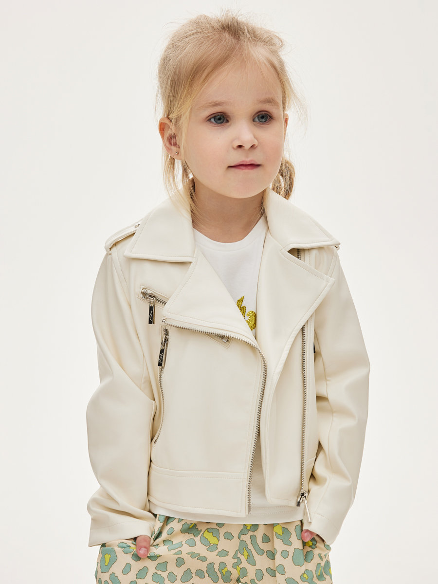 Куртка-косуха Y-clu', размер 3 года, цвет белый YB19417 - фото 3