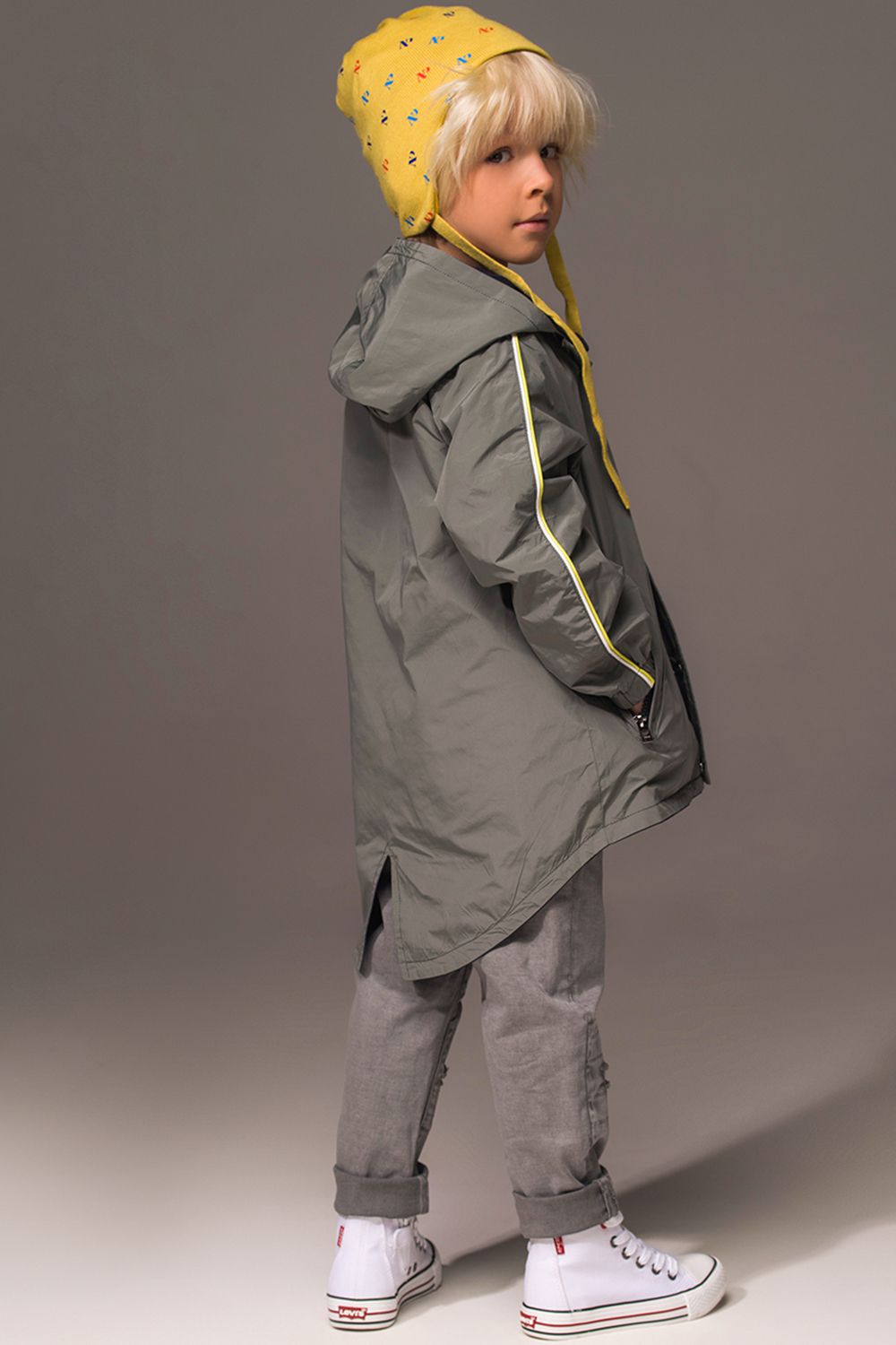 Куртка Noble People, размер 98, цвет серый 18607-486 - фото 4