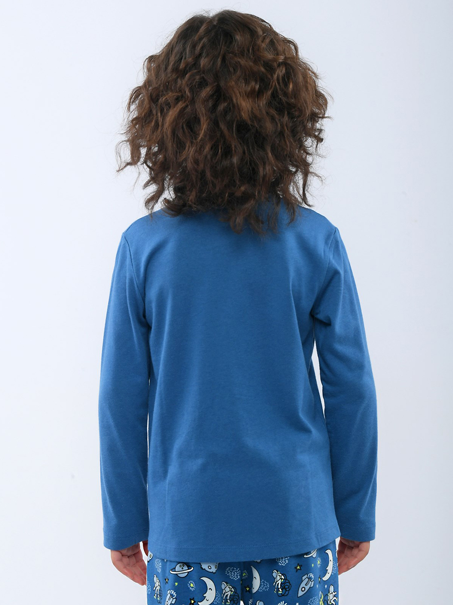 Пижама KATIA&BONY, размер 12-13, цвет синий 22212K2007 - фото 4