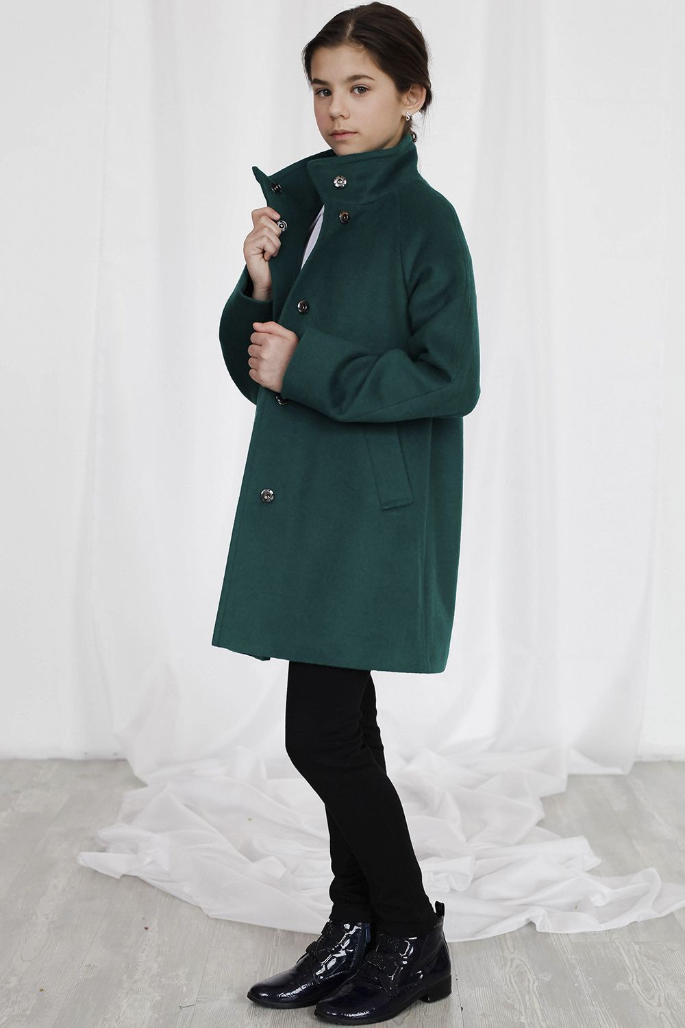 Пальто Mamma Mila, размер 140, цвет зеленый S18-C - фото 8