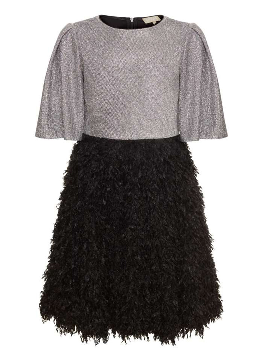 Платье Смена, размер 140 (68), цвет серый 21563 - фото 6