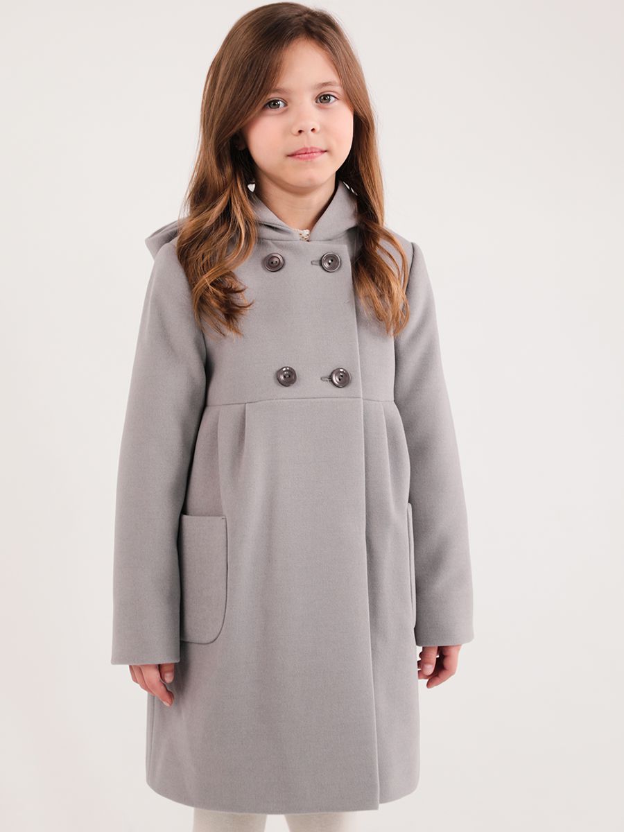 Пальто Mamma Mila, размер 122, цвет серый - фото 1