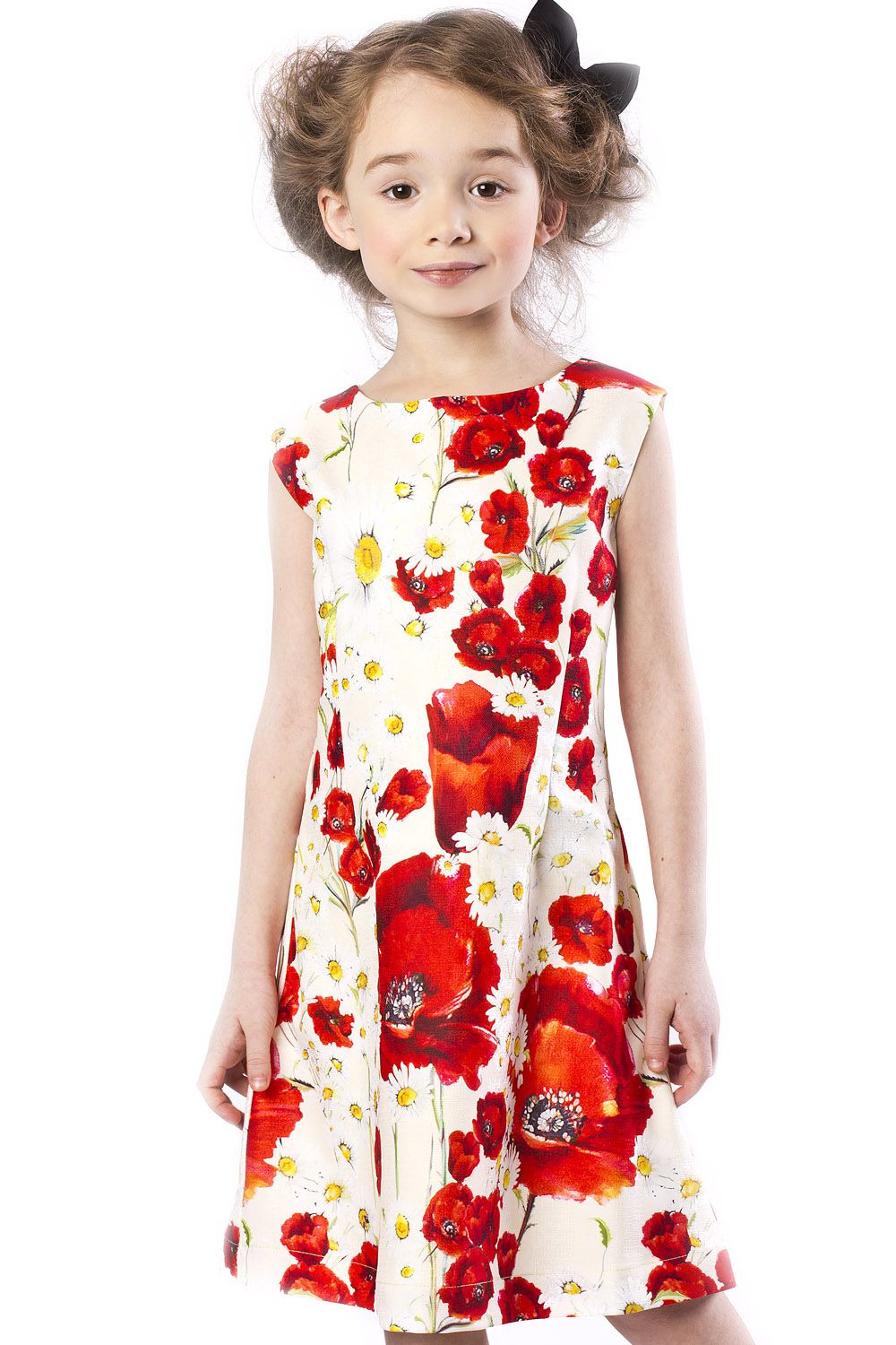 Платье "Маки" для девочки 29526-432K разноцветный Noble People "Маки", Российская Федерация