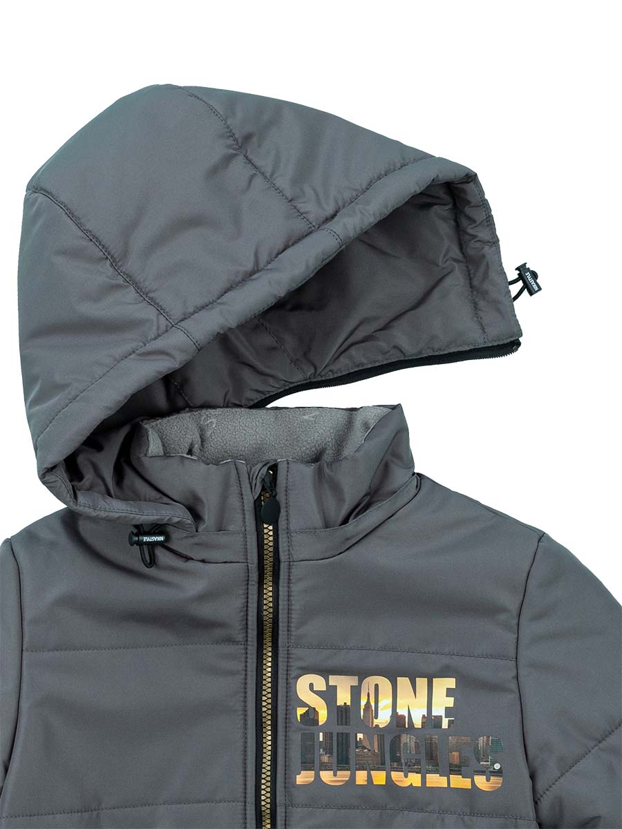 Куртка Nikastyle, размер 104 (56), цвет серый 4м3722 - фото 6