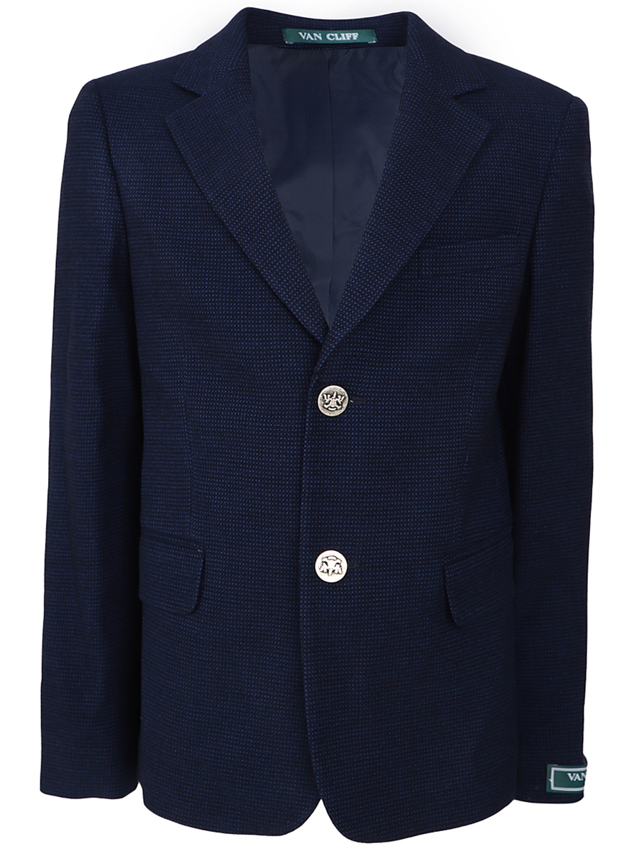 Пиджак Van Cliff, размер 13, цвет синий - фото 1
