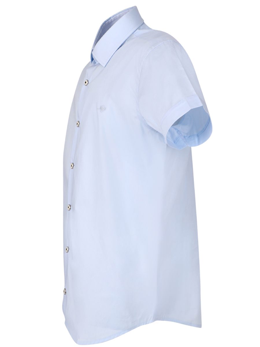 Рубашка Noble People, размер 122, цвет голубой 19003-450/1 - фото 9