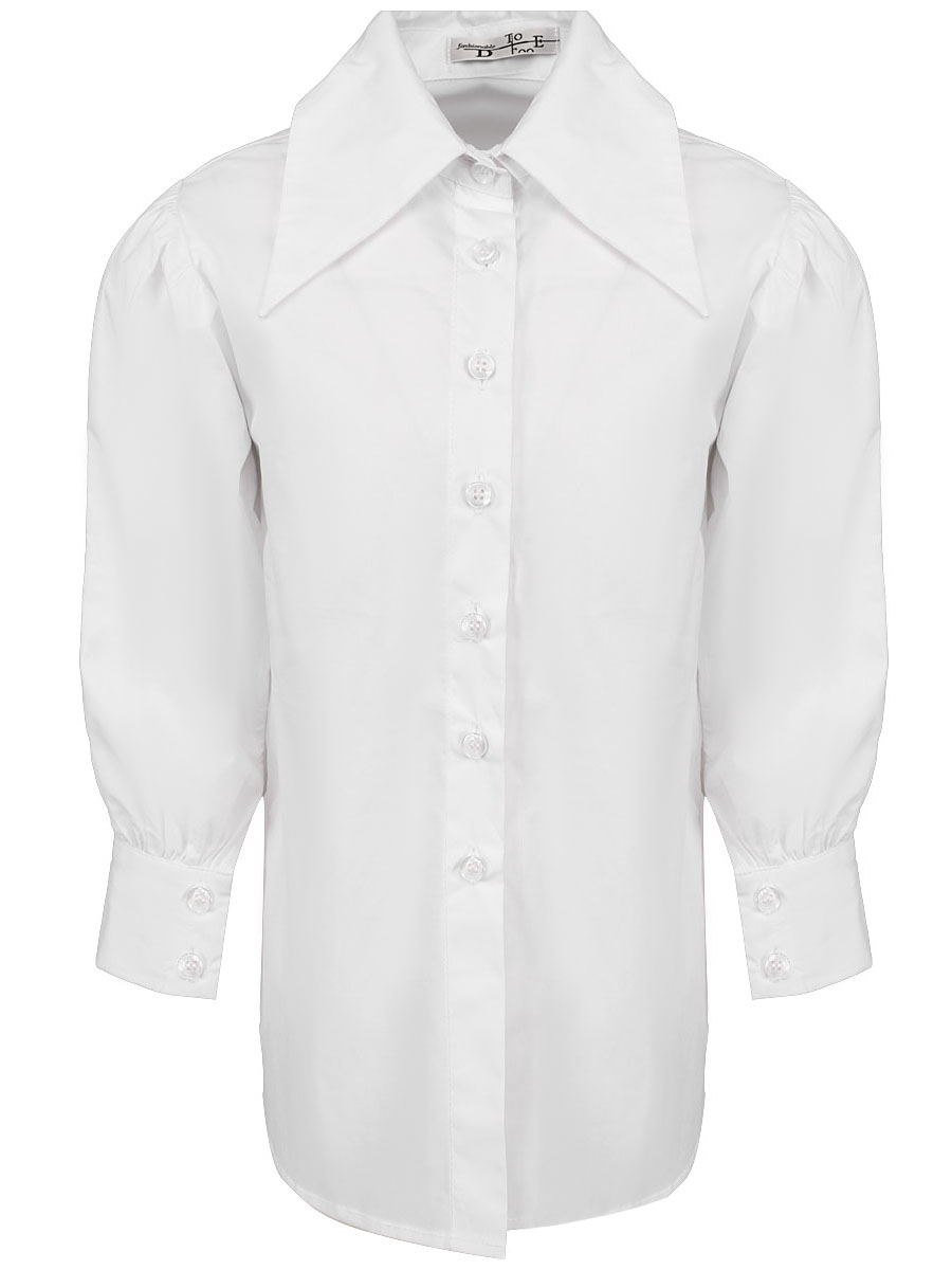 Блуза To Be Too, размер 104, цвет белый TBT1352 - фото 4