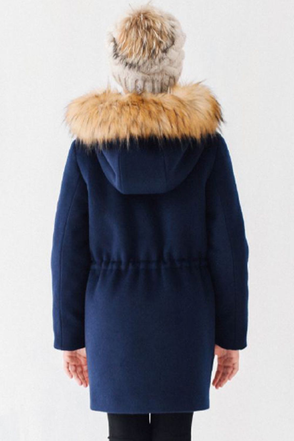 Пальто Mamma Mila, размер 134, цвет синий W18-P - фото 2