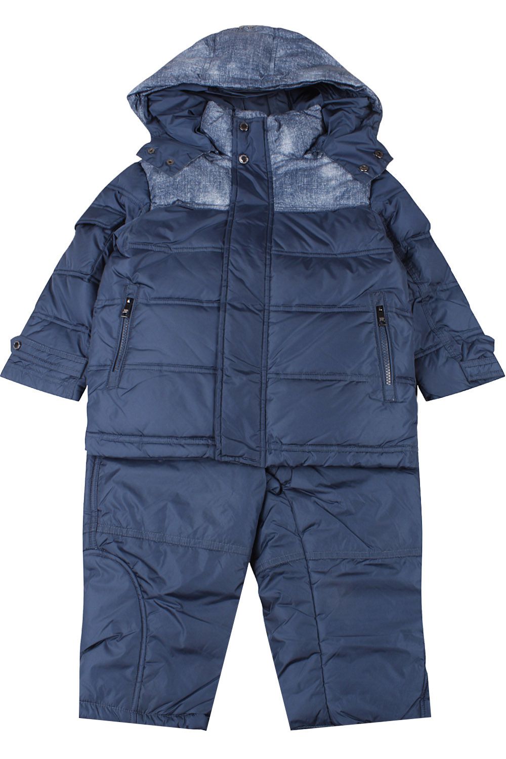 Куртка+полукомбинезон Noble People, размер 98, цвет синий 18607-339/1NO FUR Куртка+полукомбинезон - фото 1