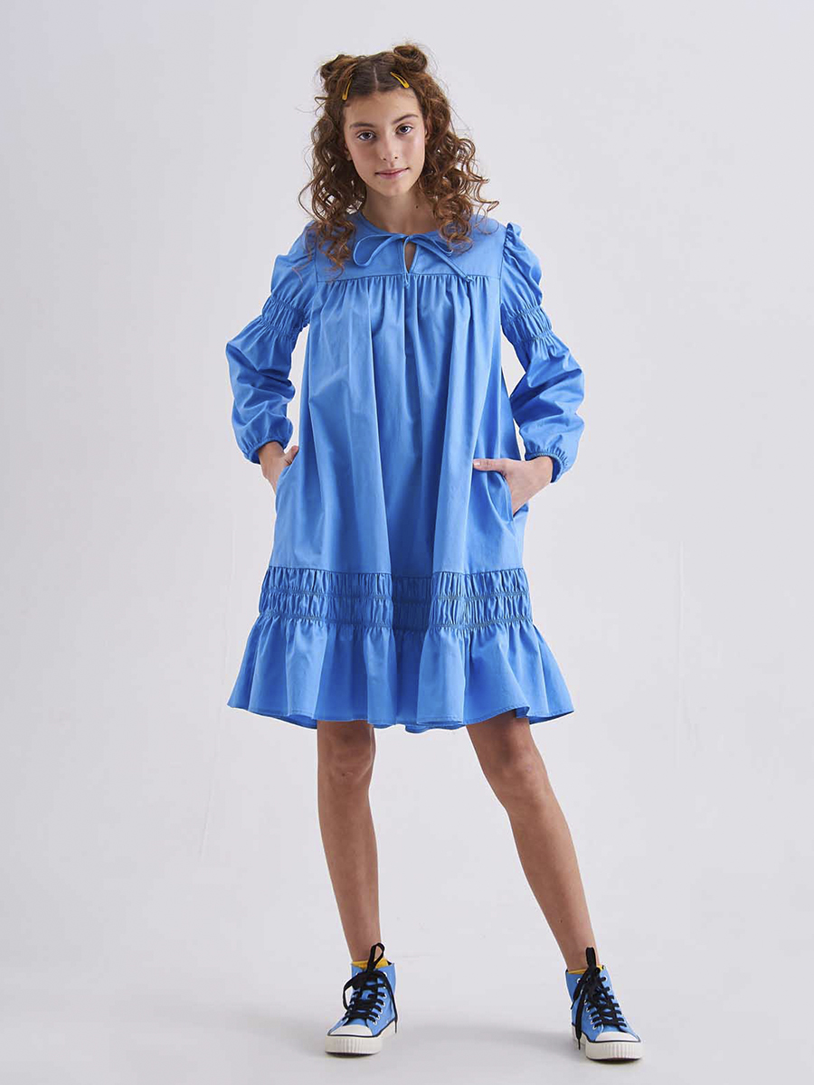Платье Смена, размер 12, цвет голубой 43013 - фото 2