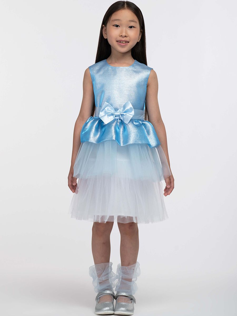 Платье Смена, размер 110-56, цвет голубой 20607 - фото 2