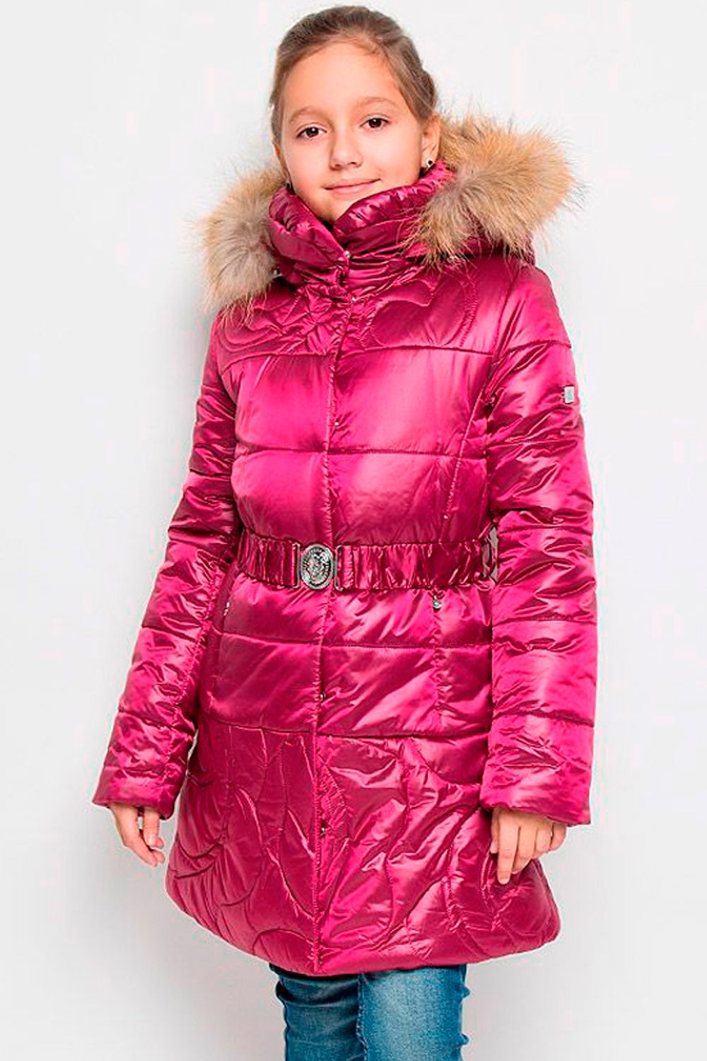 Пальто Pulka, размер 146, цвет розовый PUFWG-626-20326-424 - фото 1