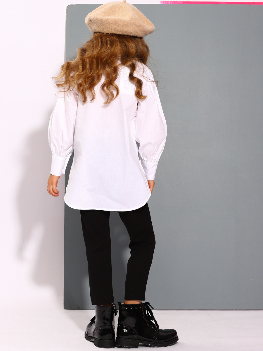 Блуза To Be Too, размер 104, цвет белый TBT1352 - фото 2
