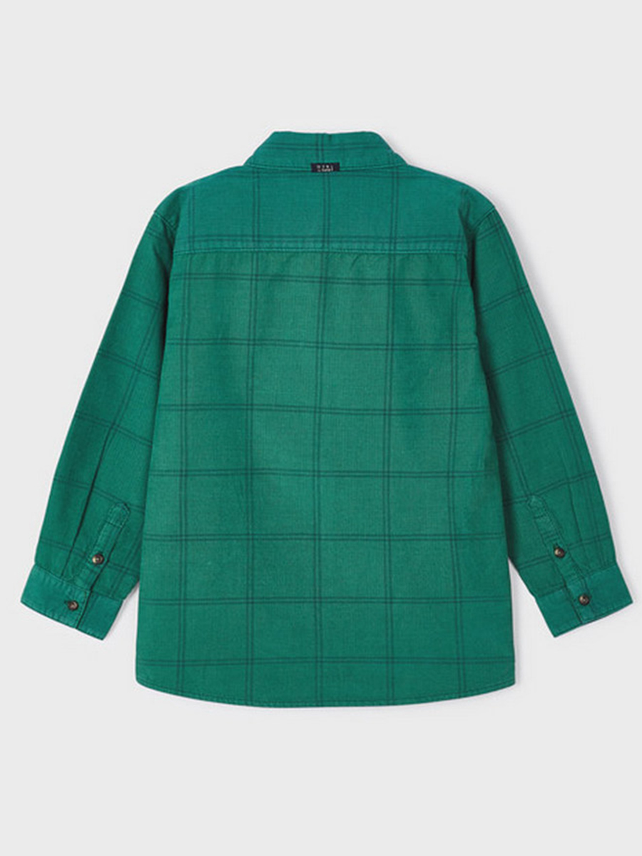Рубашка Mayoral, размер 134, цвет зеленый 4.105/52 - фото 5