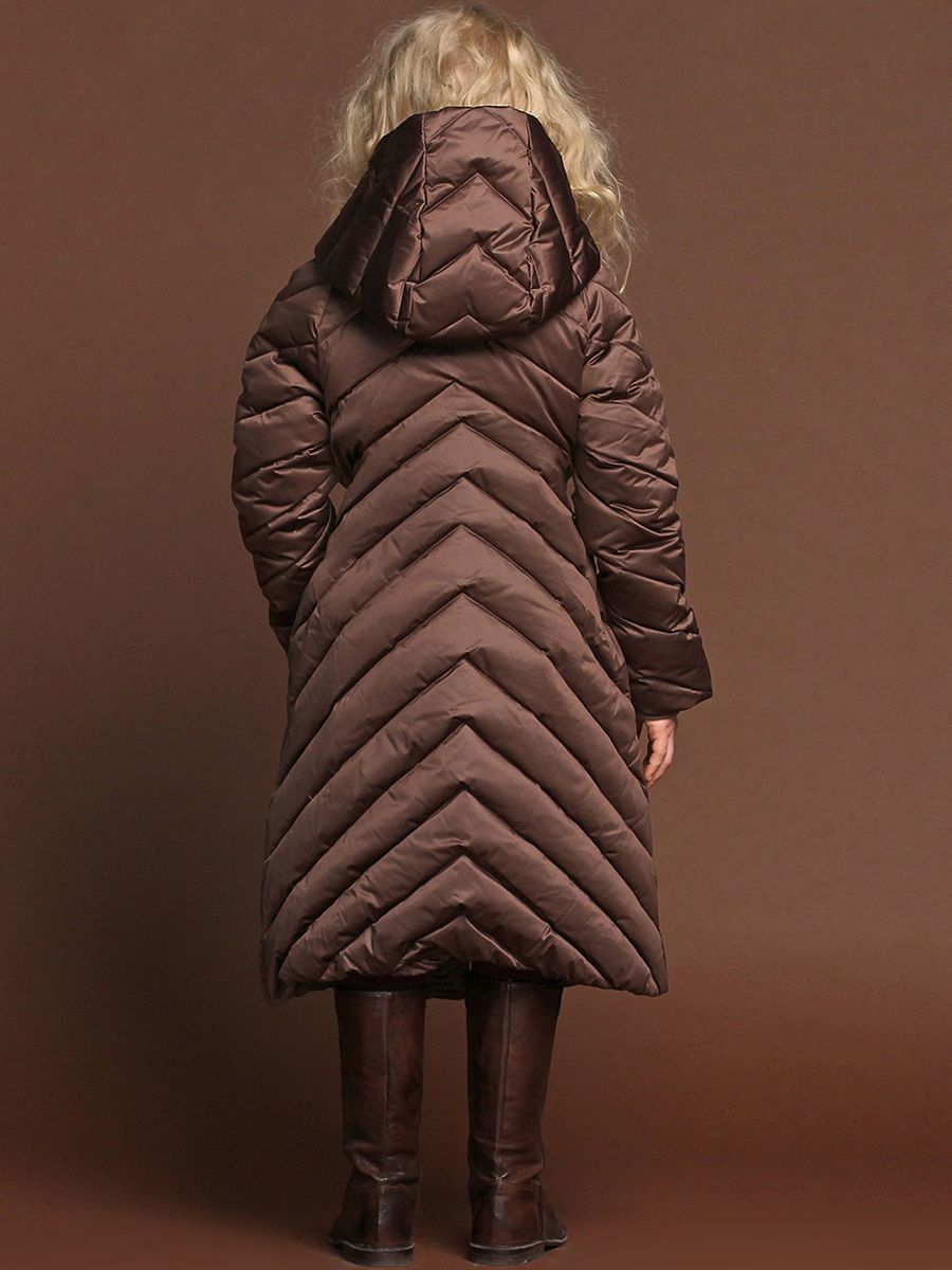 Пальто Naumi, размер 110-116, цвет коричневый PN1721100 - фото 2
