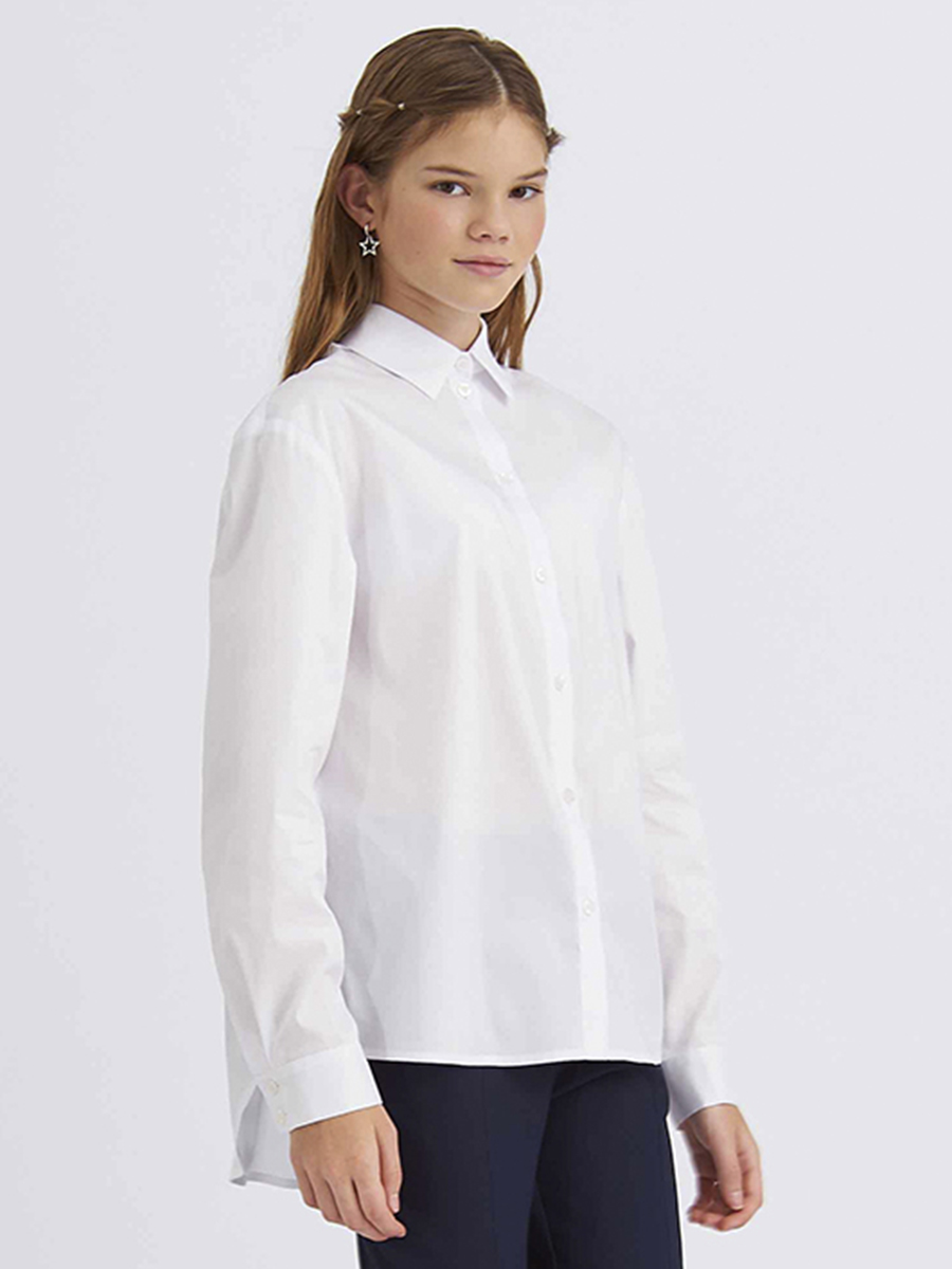 Блуза Смена, размер 16, цвет белый 12550 - фото 1
