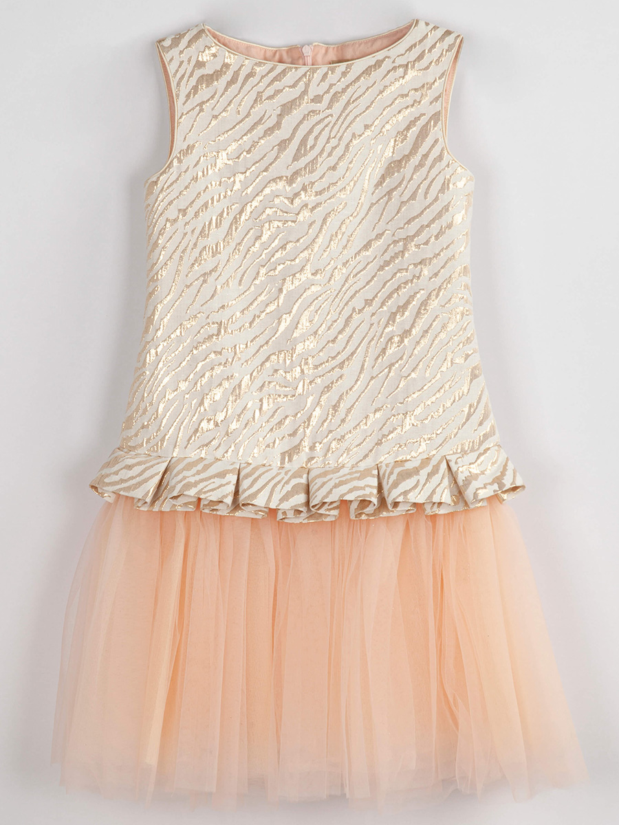Платье Смена, размер 152 (76), цвет оранжевый 21569 - фото 4