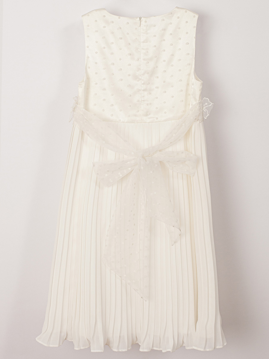 Платье Смена, размер 134 (64), цвет белый 21584 - фото 7