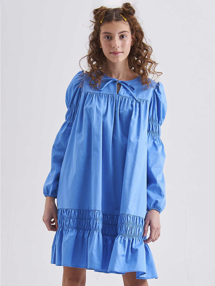 Платье Смена, размер 12, цвет голубой 43013 - фото 1