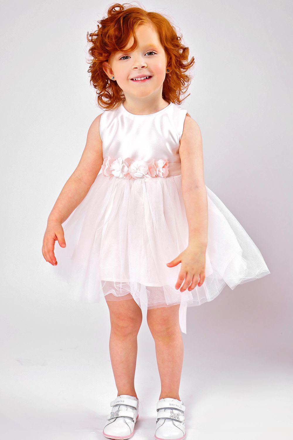 Платье Gaialuna, размер 76, цвет белый - фото 3