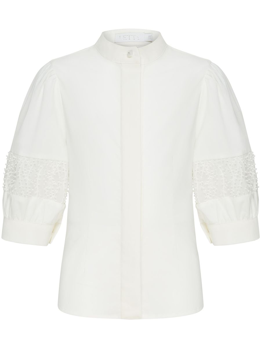 Блуза Letty, размер 128, цвет белый LC21G-BL-1C-milk - фото 1