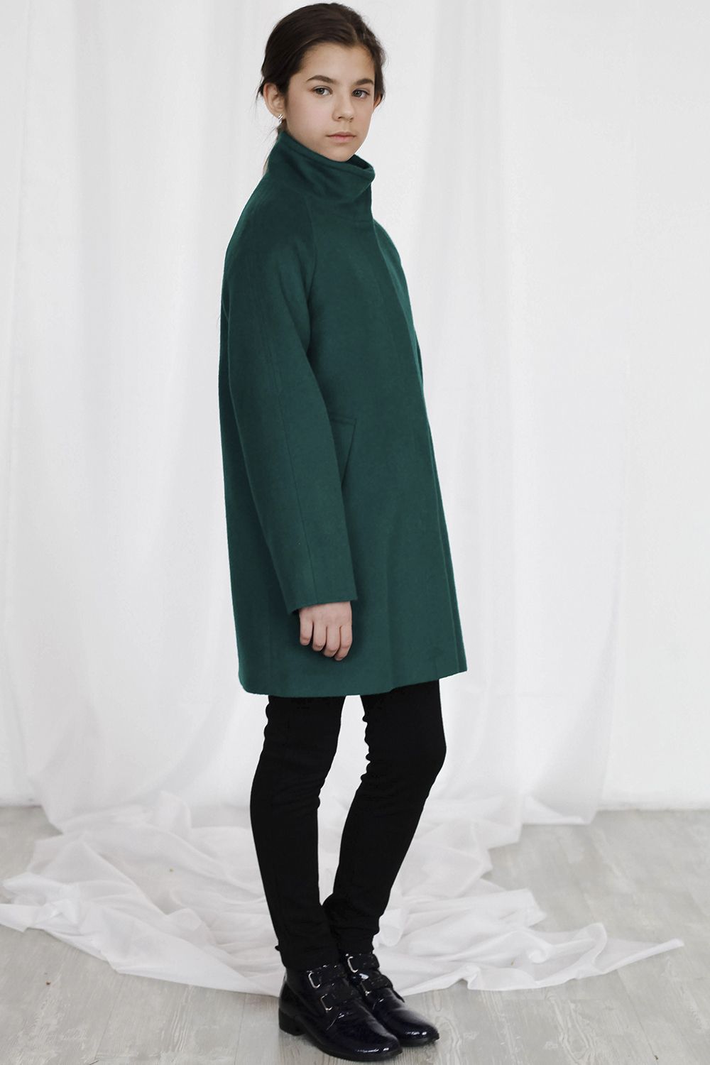 Пальто Mamma Mila, размер 140, цвет зеленый S18-C - фото 6