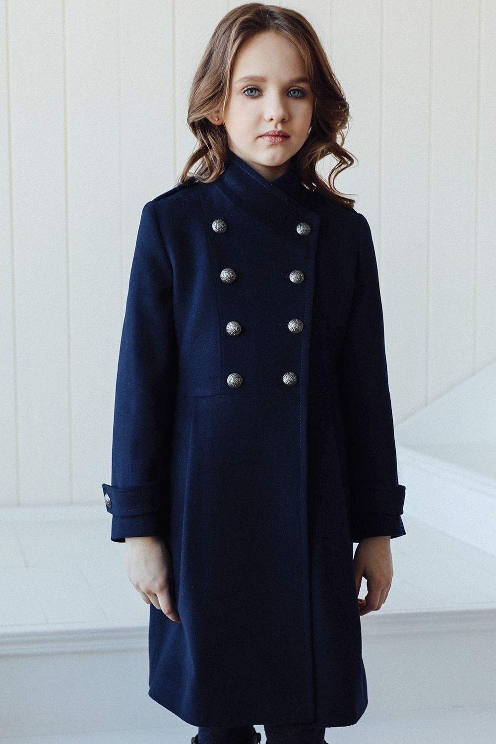 Пальто Mamma Mila, размер 146, цвет синий F19/D5-navy - фото 1
