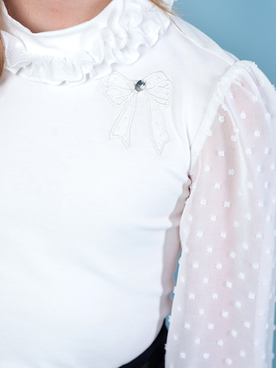 Блуза Юные Фантазёры, размер 170, цвет белый 4008-12 - фото 4
