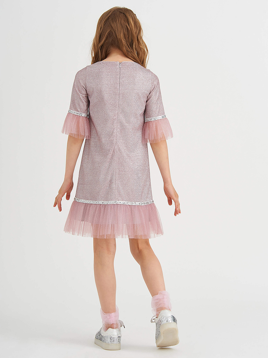 Платье Смена, размер 140 (68), цвет фиолетовый 21567 - фото 2