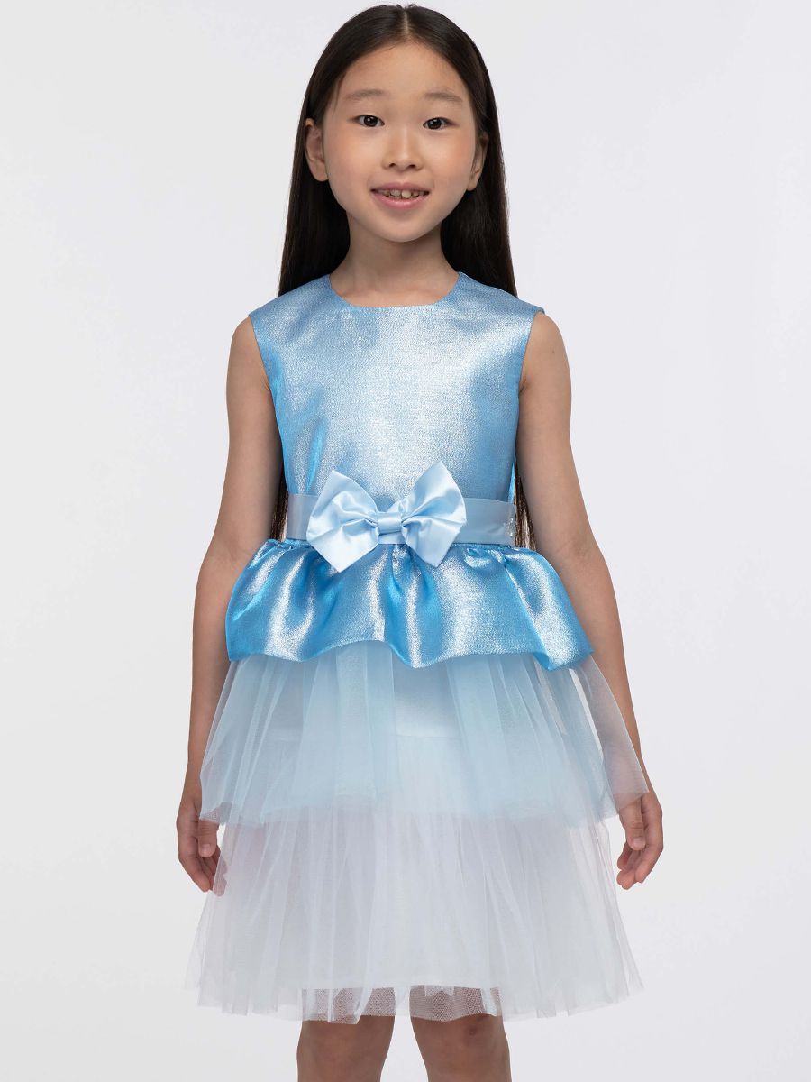 Платье Смена, размер 110-56, цвет голубой 20607 - фото 1