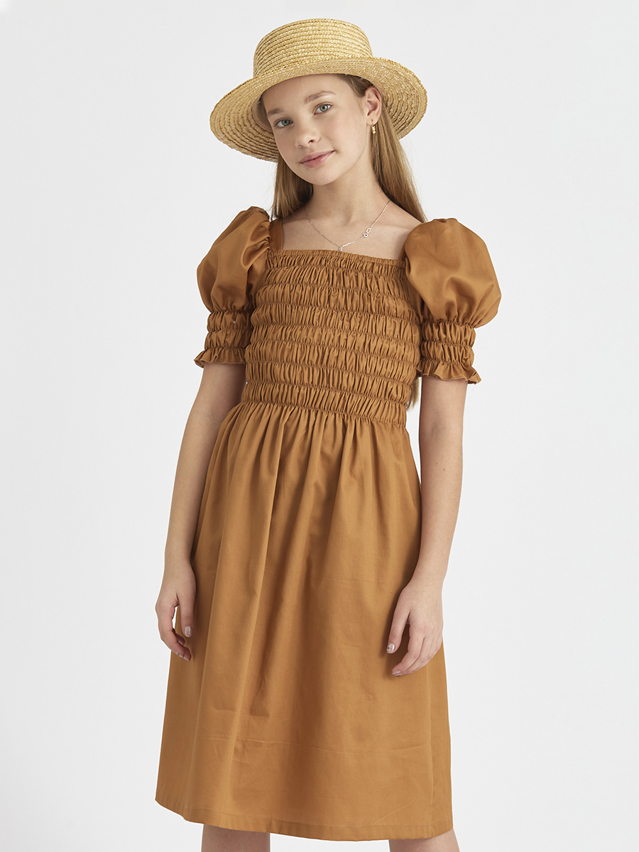 Платье Смена, размер 13, цвет коричневый 42165 - фото 1