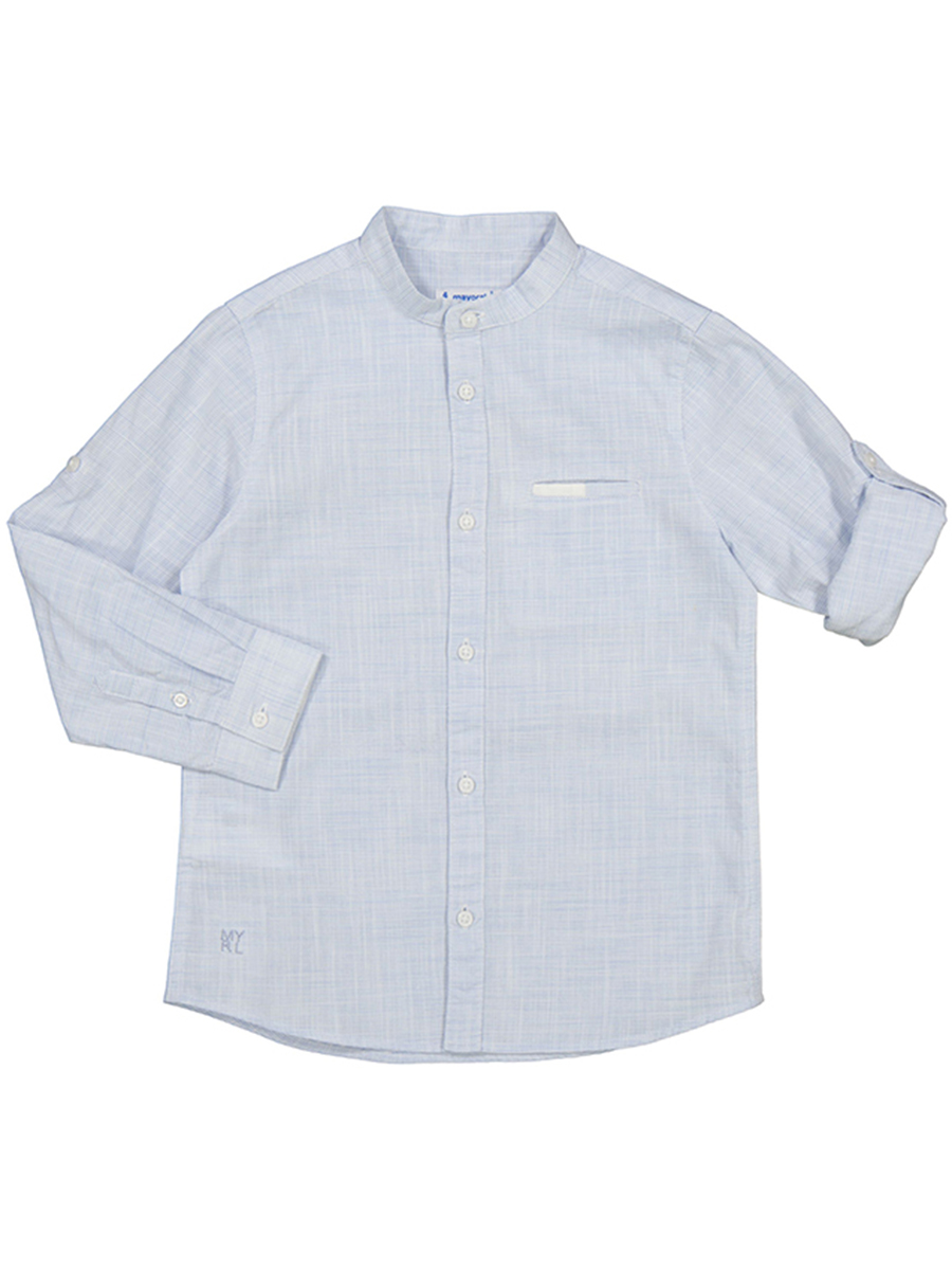 Рубашка Mayoral, размер 116, цвет голубой 3.168/50 - фото 2