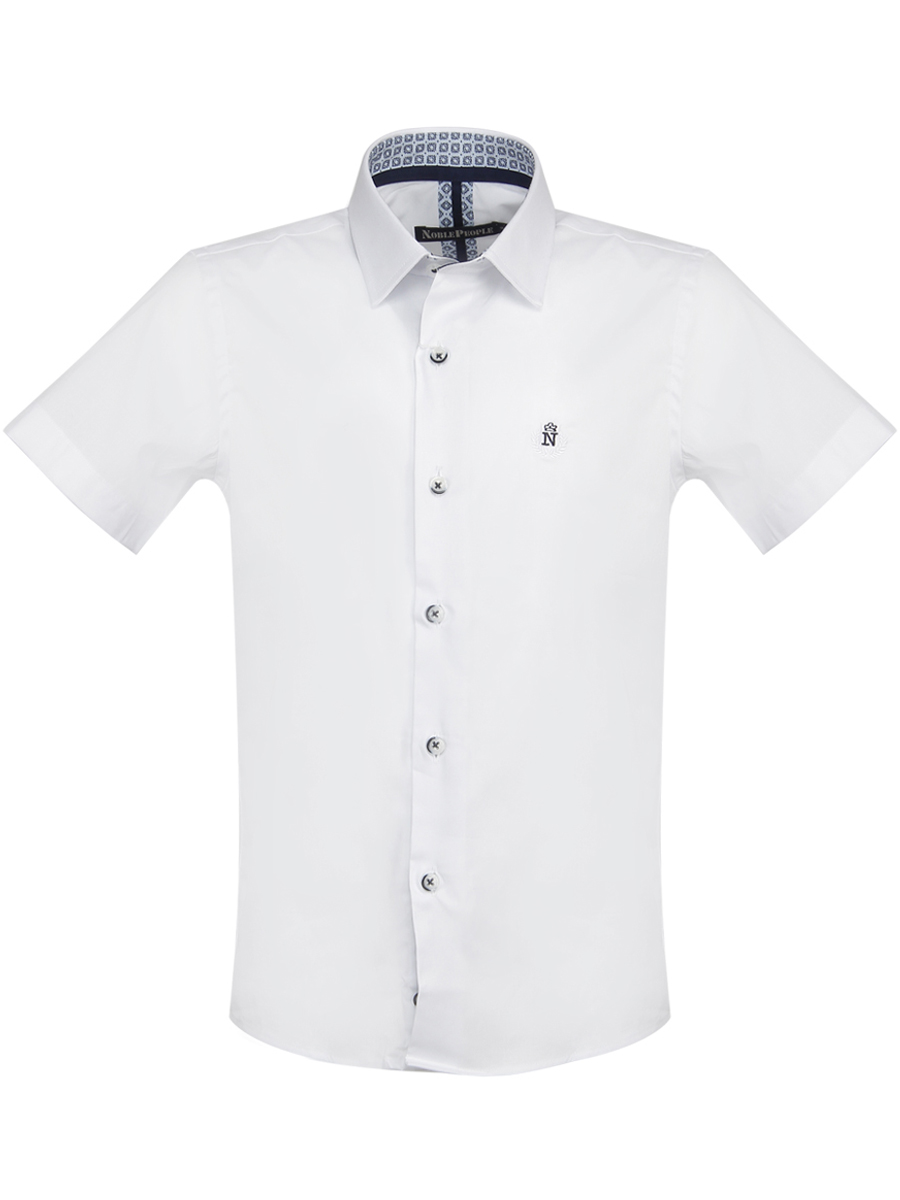 Рубашка Noble People, размер 122, цвет белый 19003-377CEY - фото 3