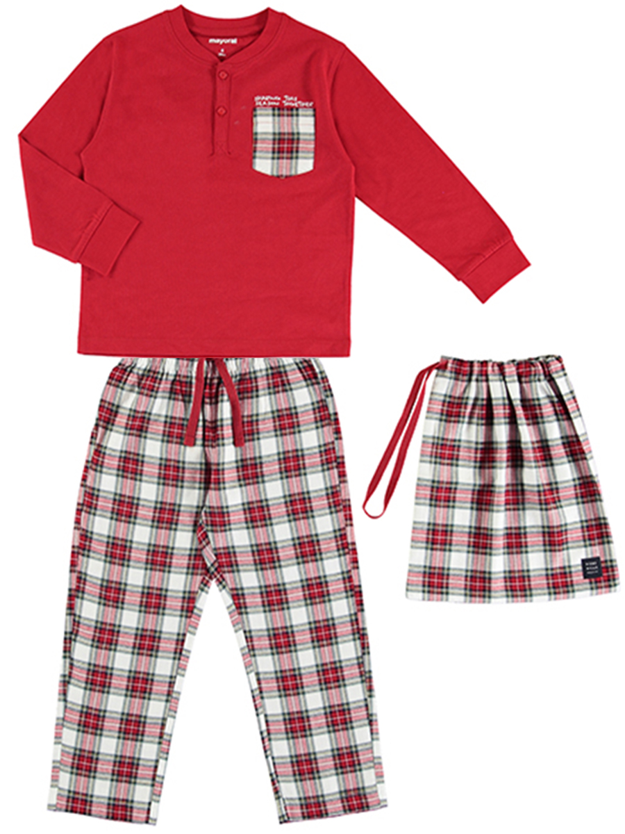 Пижама Mayoral, размер 12, цвет красный