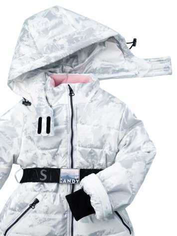 Куртка+полукомбинезон Nikastyle, размер 5, цвет белый 7з4822 Куртка+полукомбинезон - фото 4