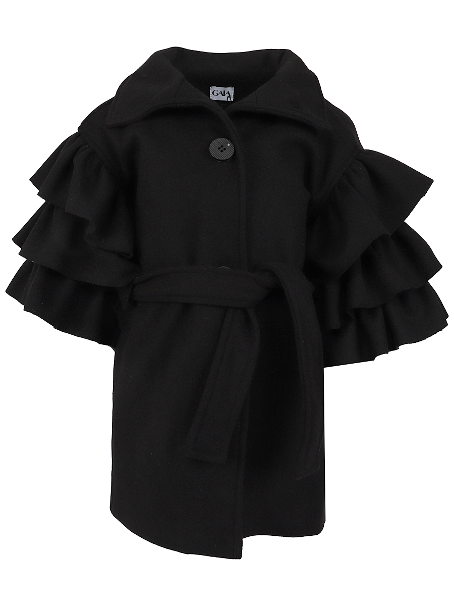 Пальто Gaialuna, размер 134, цвет черный G3361 - фото 2
