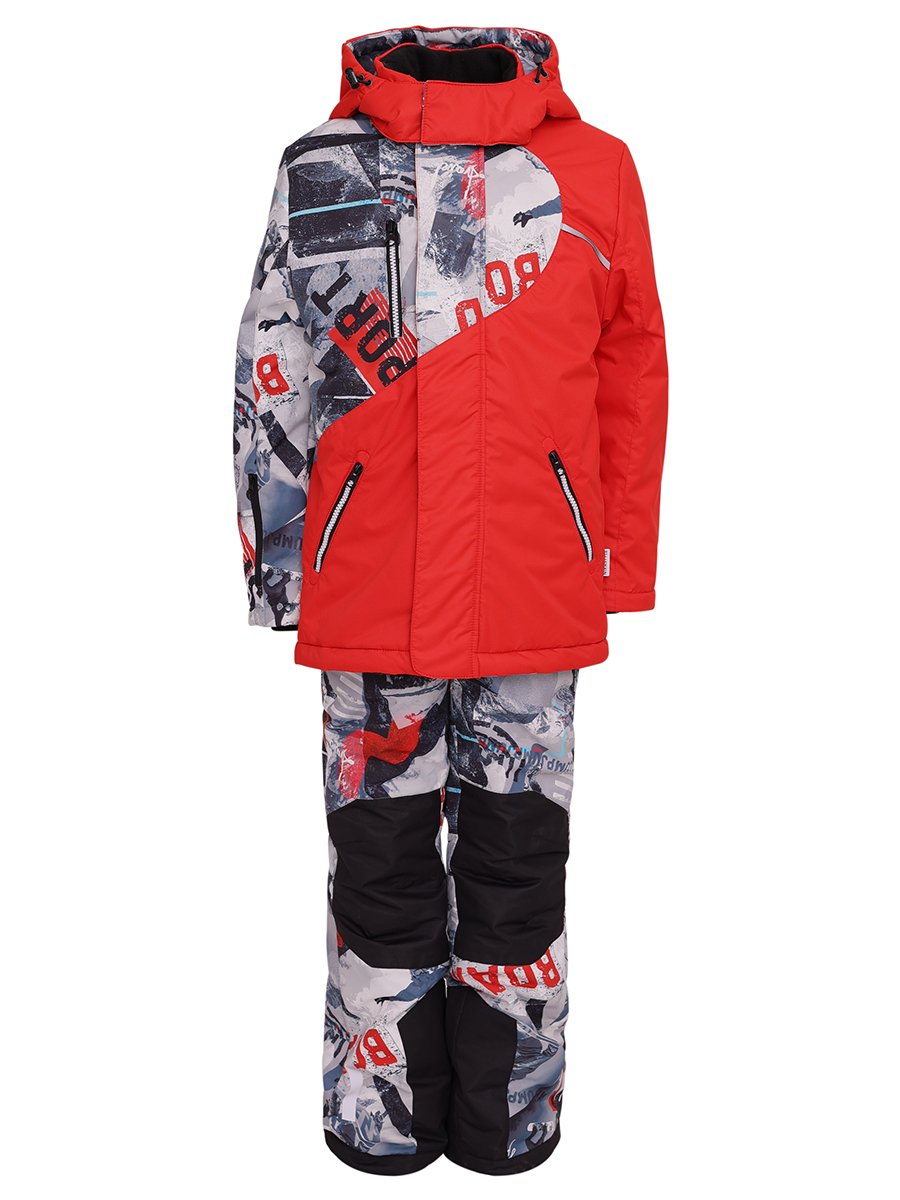 Куртка+полукомбинезон Nikastyle, размер 8, цвет красный 7з2922 Куртка+полукомбинезон - фото 4