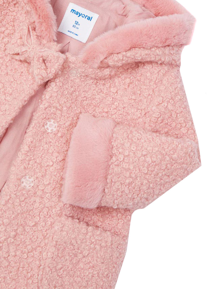 Пальто Mayoral, размер 2 года, цвет розовый 2.435/52 - фото 5