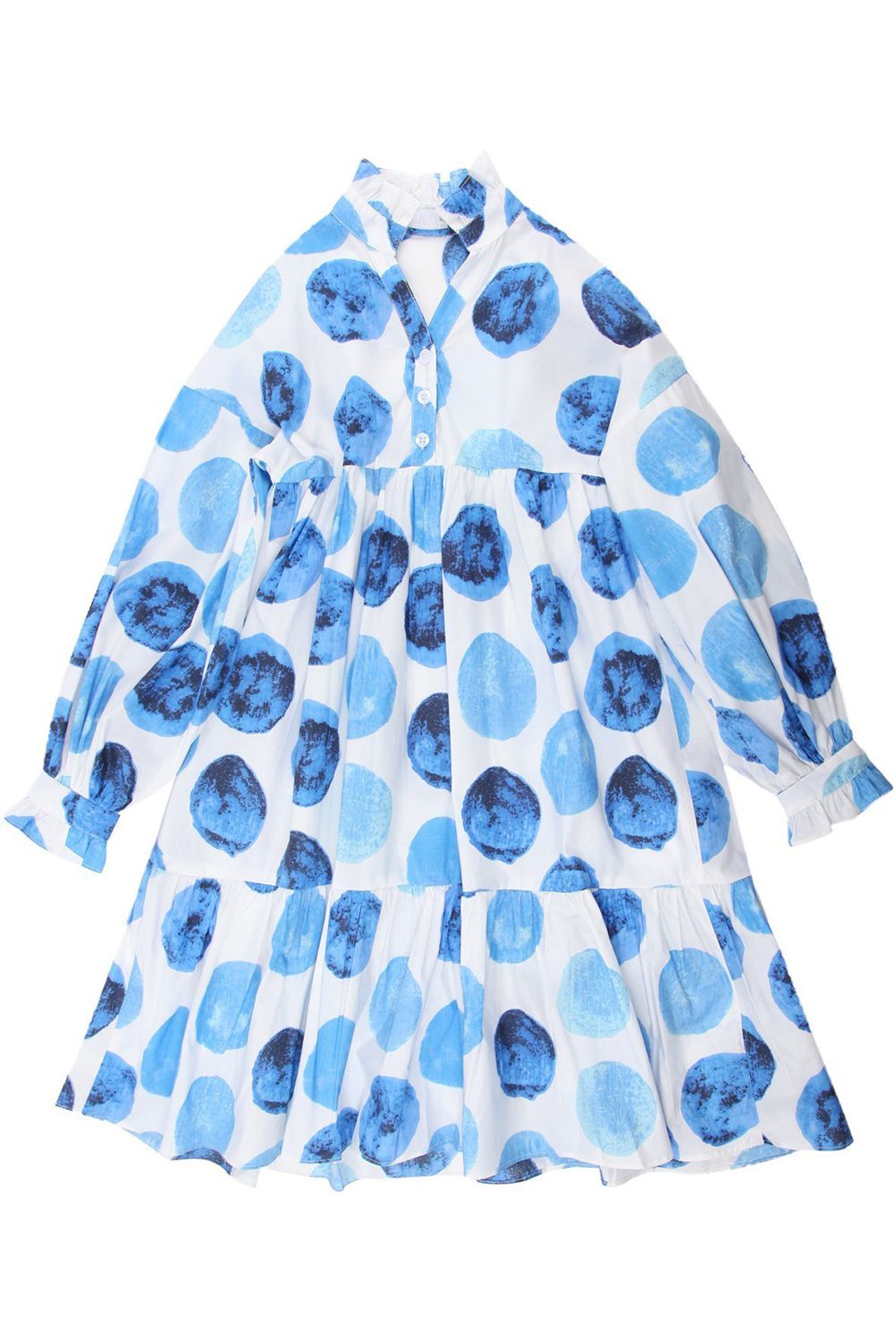 Платье Смена, размер 128-64, цвет голубой 40024 - фото 1