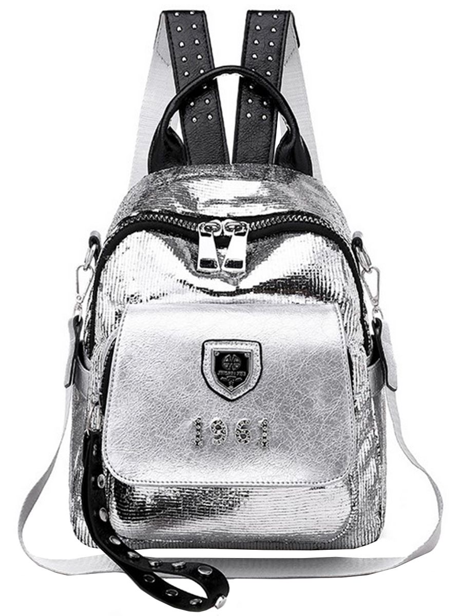 Рюкзак Multibrand, размер UNI, цвет серый 049-silver - фото 1