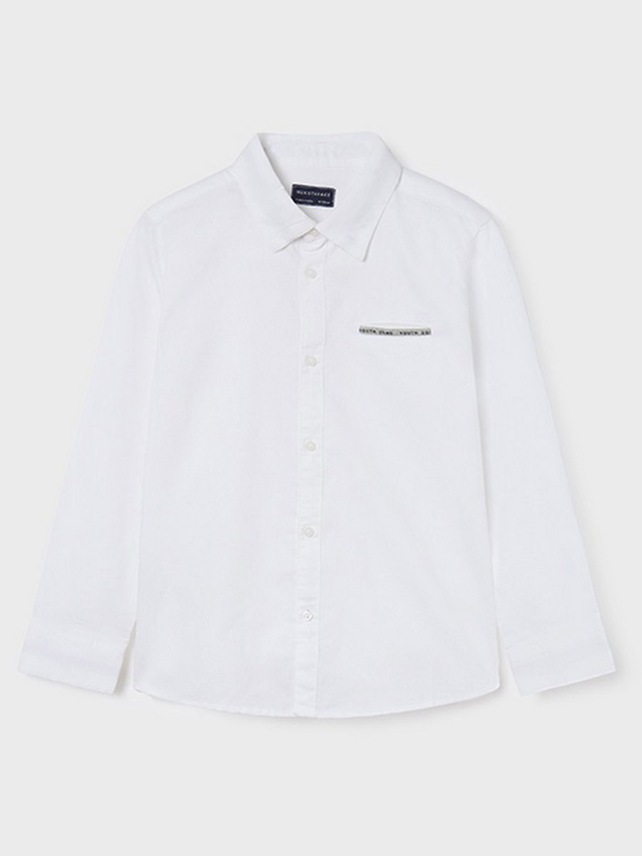 Рубашка Mayoral, размер 172, цвет белый 6.117/40 - фото 4