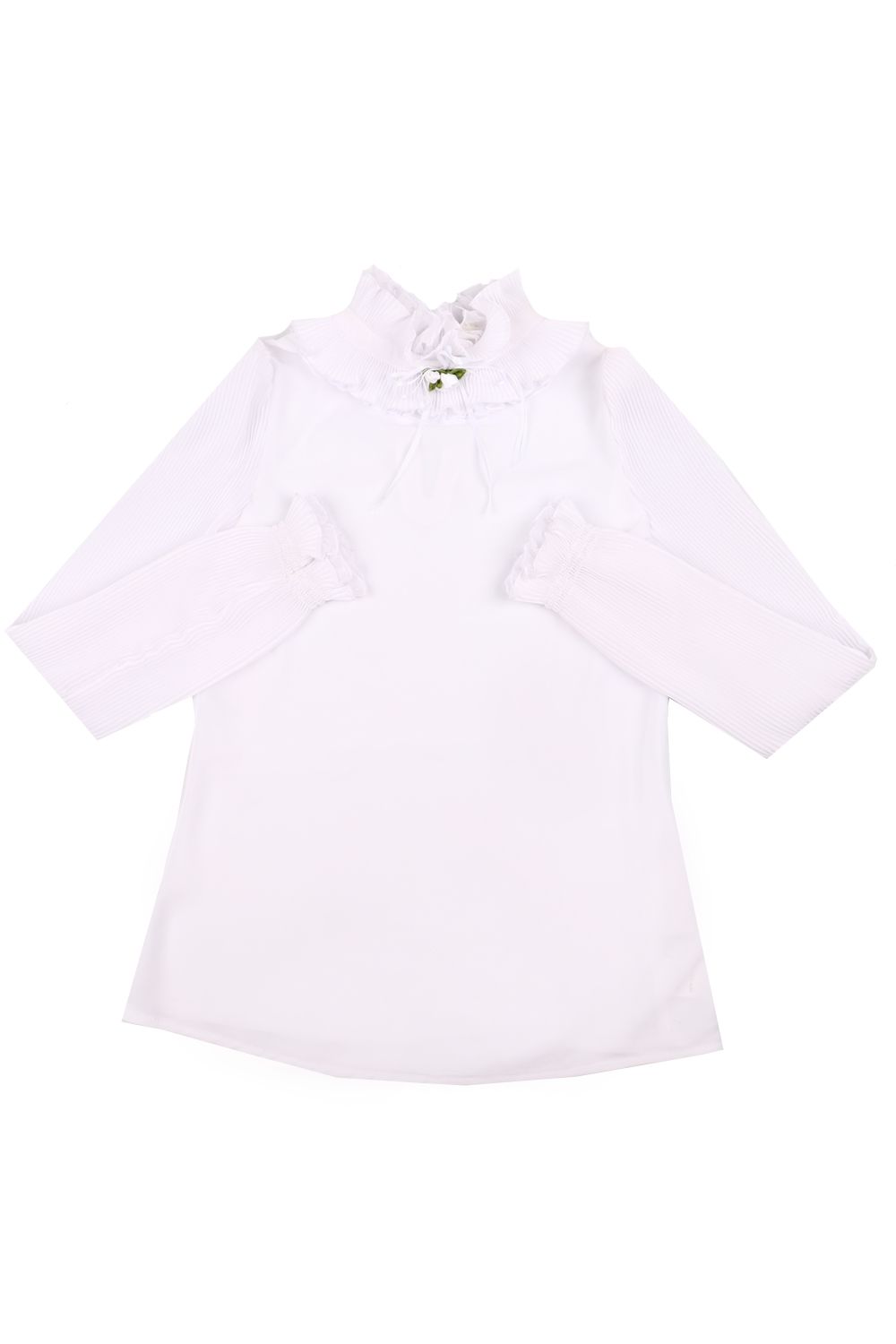 Блуза Маленькая Леди, размер 152, цвет белый 295-519-BPSHC - фото 1