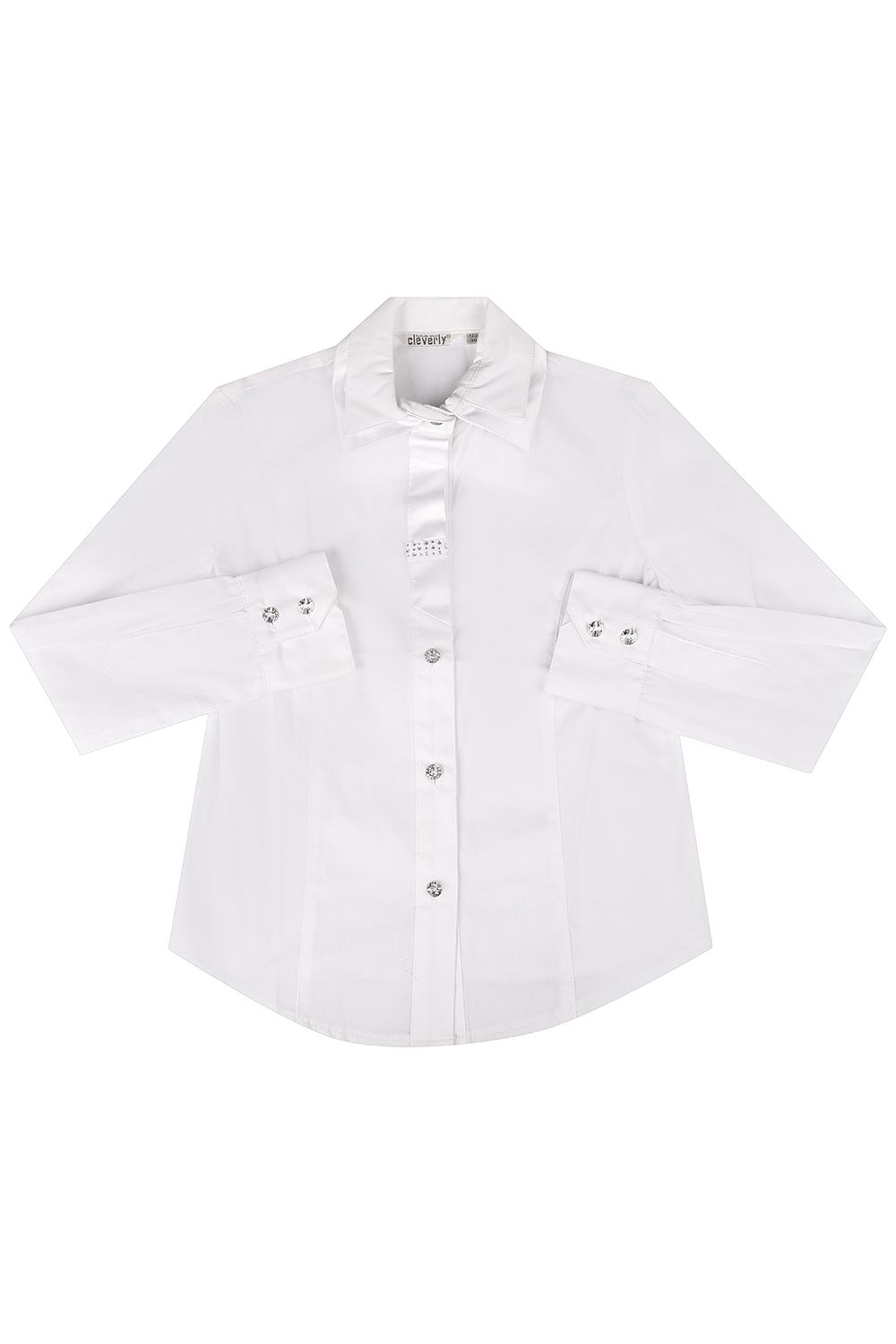 Блуза Cleverly, размер 134 (34), цвет белый - фото 1